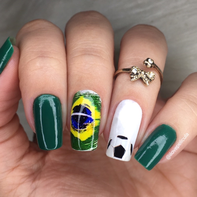 Adesivos de unhas Copa do mundo Brasil cartela com 12 películas CPM - 1035 / ,películas,unhas,nails art,unhas decoradas,decoração de unha,unha delicada,cartela de unha