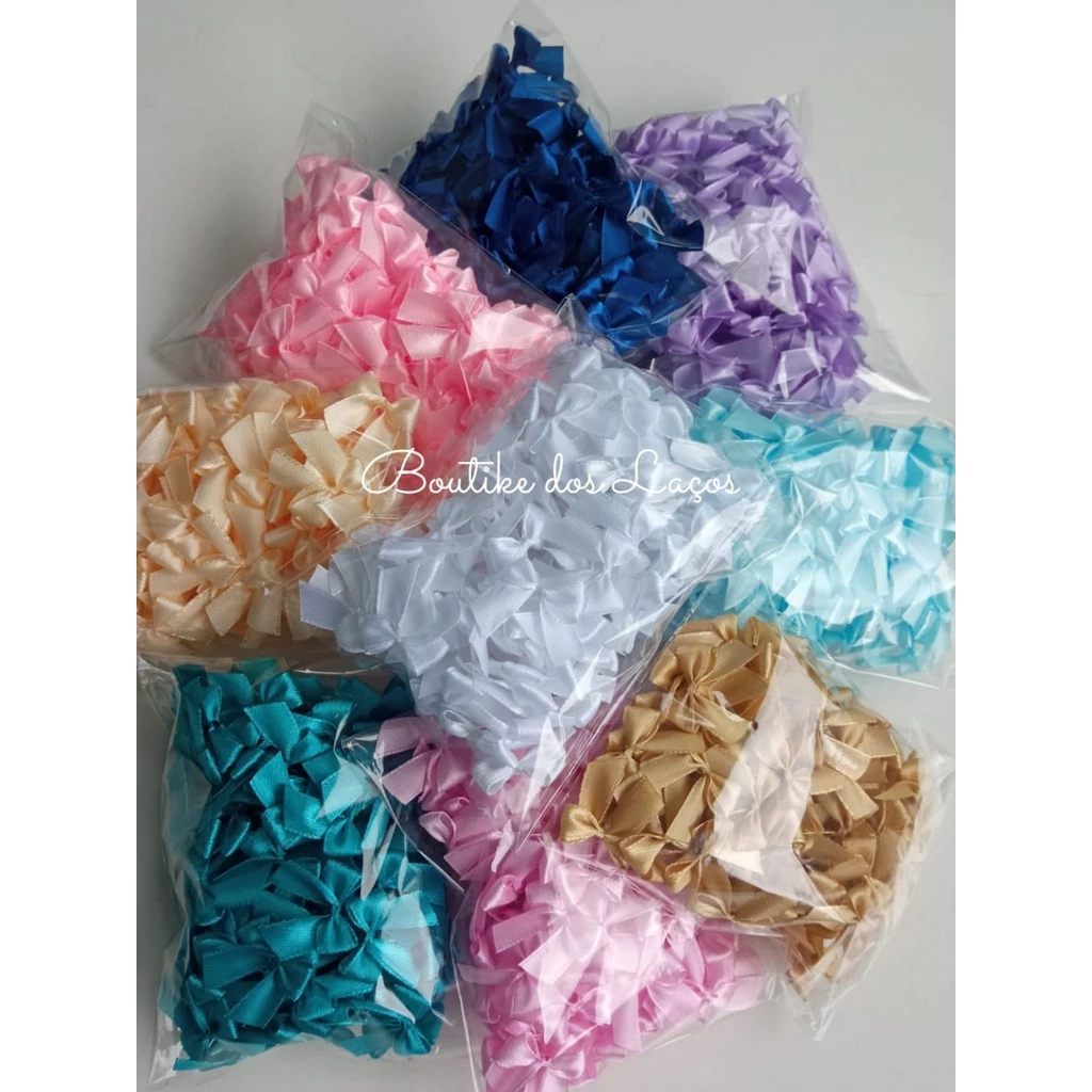 Laço/lacinho de Cetim Nº 2 / 100 Unids. Para Lembrancinha, Decoração e Artesanatos