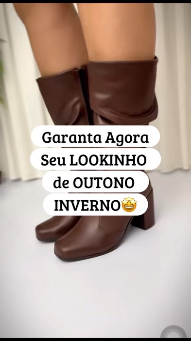 Outono/Inverno Chegou e você precisa dessa Bota Cano Longo Super Atemporal para compor o seu Look!🤩 #bota #BotaFeminina