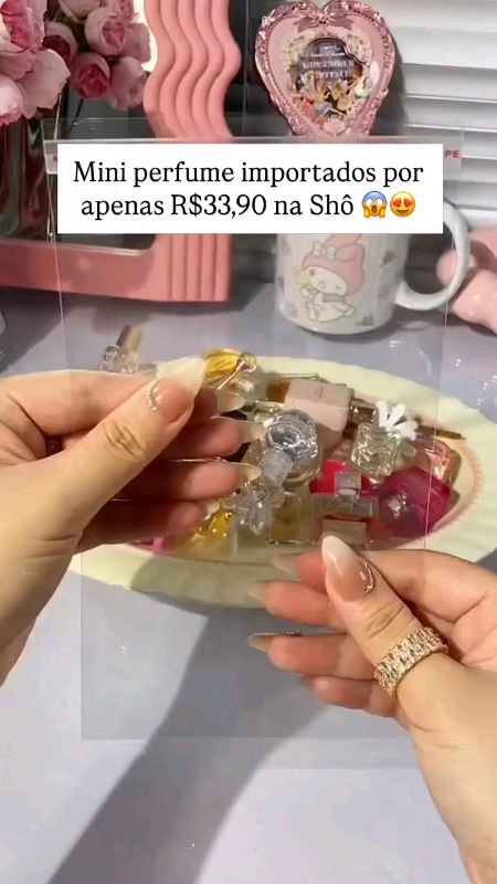 Miniaturas de perfumes importados, e um preço que cabe em nosso bolso.#perfumesimportados #perfume #miniatura #Promo #Ofertas #AchadinhosDaInternet