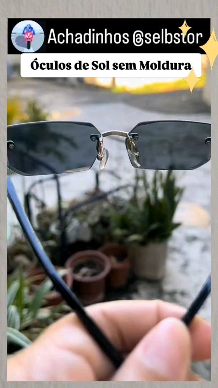 Óculos de Sol sem Moldura #oculos #sol #moldura
