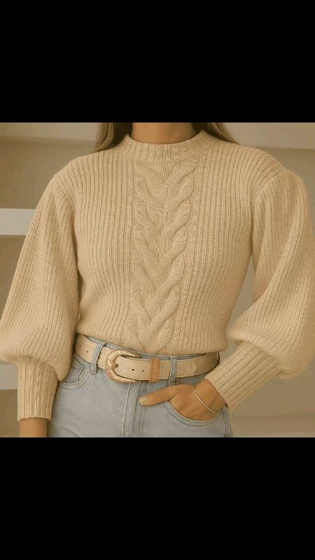 Blusa de Frio Feminina Com Trança Tendência Moda 2025.#BlusadeFrioFeminina#ModaInvernoFeminina