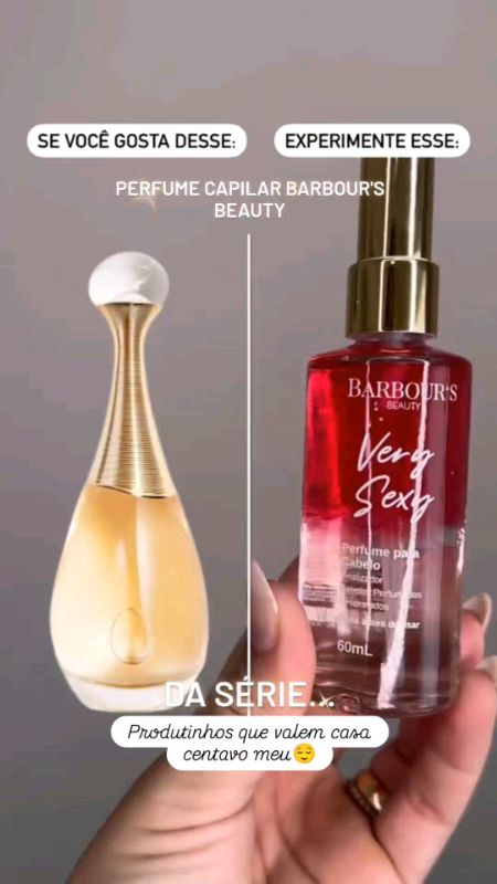 Perfume Capilar Barbour's Beauty 💆🏾‍♀️ Compre AGORA porque mulheres cheirosas não esconde segredo✨#perfumecapilar#barbousbeauty#shopee#promo
