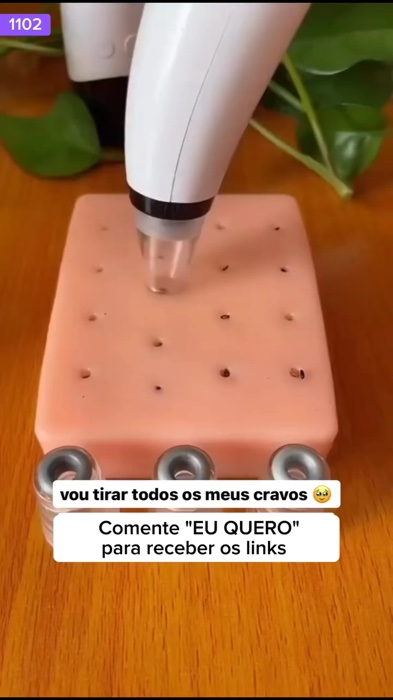 Tira cravos #cravos #aparelhodesucçao #pele #tiracravo