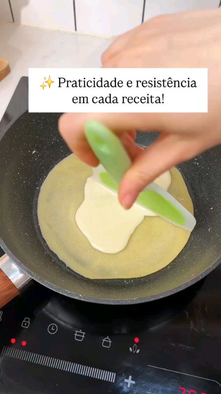 Espátula prática de silicone #espatula #espatulasilicone