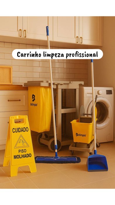Kit carrinho de limpeza profissional #limpezaprofissional #carrinhodelimpeza #limpeza