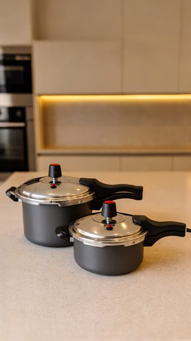 ￼Panelas De Pressão Kit com 2 Unidades 4,5 Litros e 3 Litros Antiaderente #panela #paneladepressao #panelas #acheinashopee #cozinha