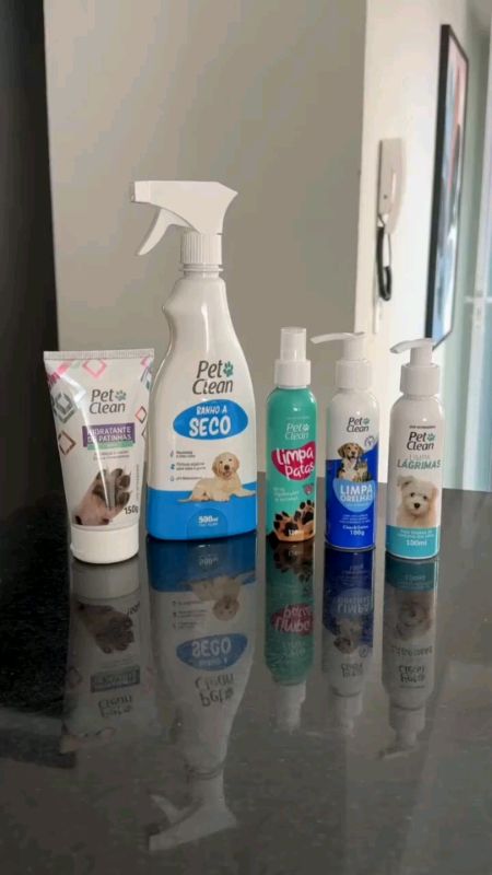 🔥 Kit Banho A Seco Hidratante E Limpa Patas, Orelhas e Lágrimas  #banhoaseco #kitbanho