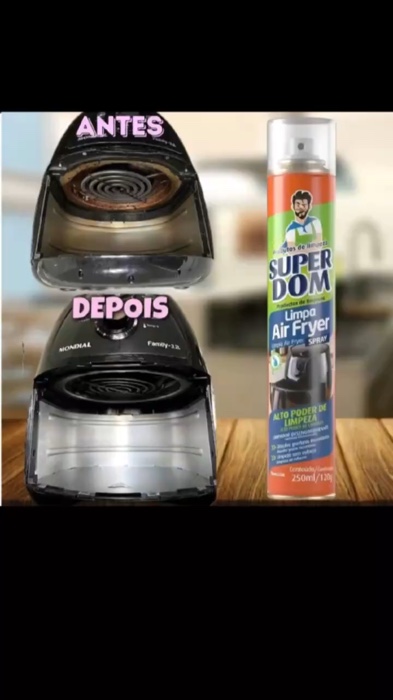 Spray limpa air fryer ..#spray #limpaairfryer #limpeza #cozinha #milagroso #desengordurante #boaqualidade #funciona #fyd #shoppe
