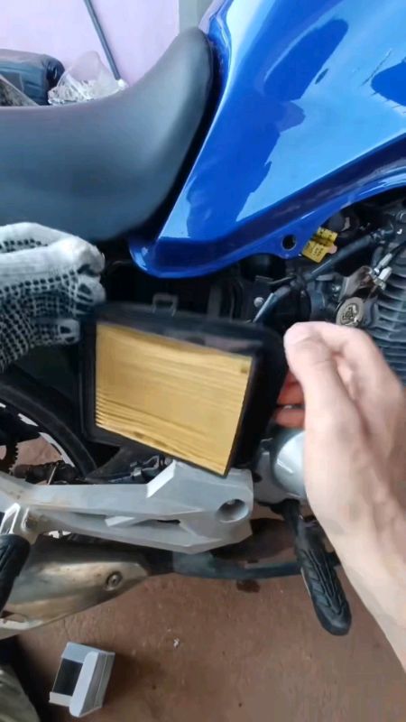 Filtro de ar e combustível esportivo de moto #filtrodear #filtrodecombustivel #moto