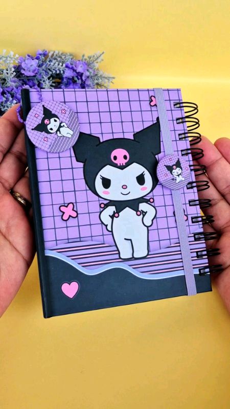 Especial A6 kuromi. #papelariacriativa #encadernação #personalizados