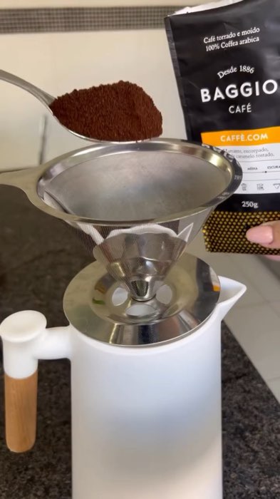 Filtro coador de café inox #filtrocoadorinox