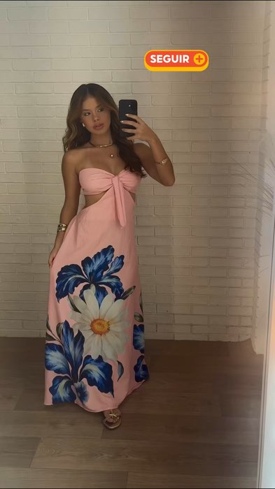 ✨ Vestido longo floral super elegante 🌸 leve, confortável e perfeito para qualquer ocasião! 💕 Garanta já o seu!  #vestidolongo  #vestidofloral