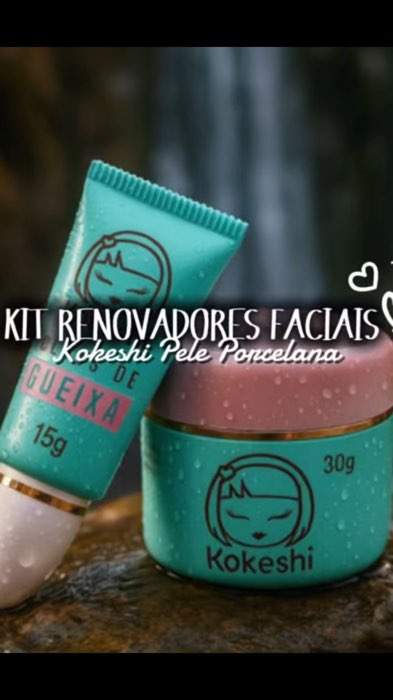 Kit Renovadores Faciais Kokeshi ✨ #KitRenova #kokeshi #KitKokeshi #peleporcelana