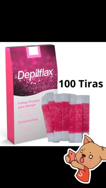 100 Tiras de Fitas em Cera P/ Delpilacao de Sobrancelhas#kit #fita #cera #facial #depila  #sobrancelha #tirar #profissional #salao