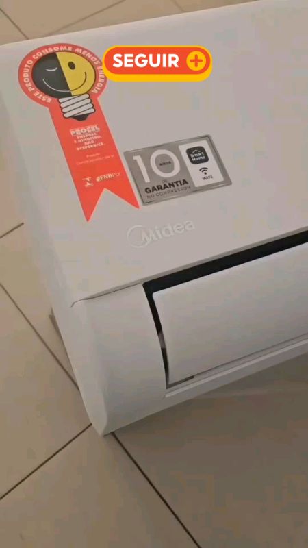 ar condicionado 9000 BTUs split Hi wall Midea frio AI ecomaster 220V#arcondicionado9000btus #midea