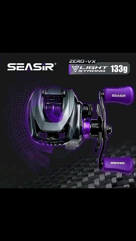 Carretilha Seasir ZERO-VX 133g BFS Carretel De Pesca De Arremesso Ultraleve 7.6 : 1 Relação De Engrenagem De Alta Velocidade 6 + 1B#carretilha#pesca
