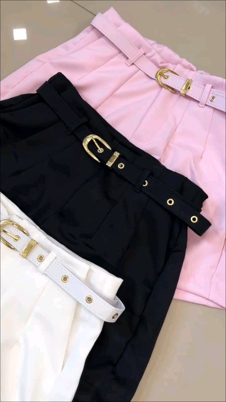 SHORT ALFAIATARIA FEMININO CINTURA ALTA #short #moda #roupa