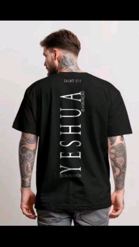 Camiseta Masculina Yeshua 🙌🏼#CamisetaYeshua #camiseta #oversized