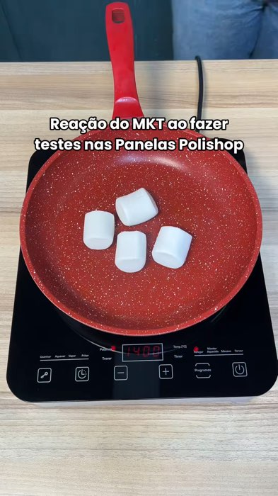 Panela frigideira Polishop sauté grand vermelha antiaderente #panelapolishop #frigideirapolishop #panelaantiaderente #frigideiraantiaderente #polishop