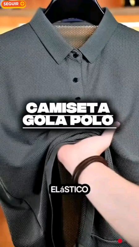Camiseta Gola Polo - não amassa - elastano #camiseta #polo #vestuario #masculino #moda #camisa #diaadia