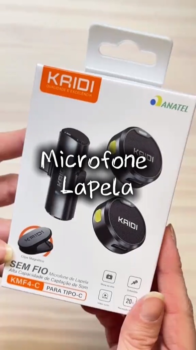 Microfone Lapela Sem Fio Duplo Kaidi Profissional Portátil #microfone #kaidi #profissional #microfonesemfio