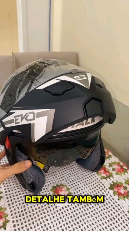 Capacidade Escamoteável Robocop #capacete #escamonteavel #robocop #articulado #shopee #evo #fy #moto #seguranca #foryou