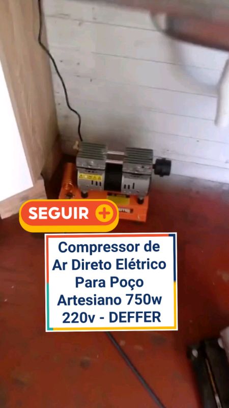 Compressor de Ar Direto Elétrico Para Poço Artesiano 750w 220v - DEFFER