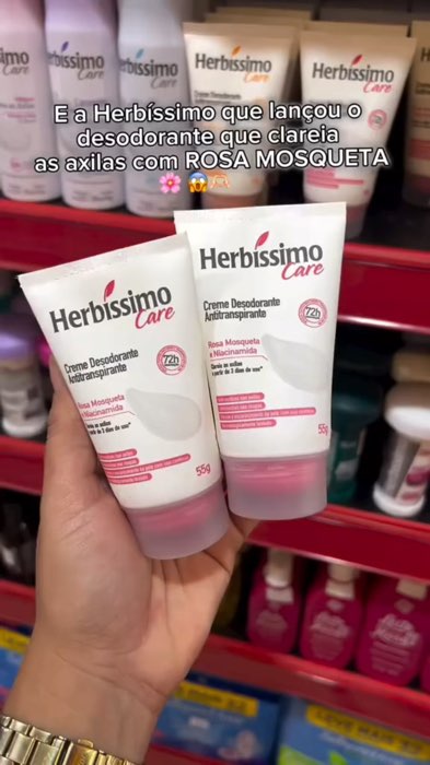Desodorante Creme antitranspirante Herbíssimo bisnaga
