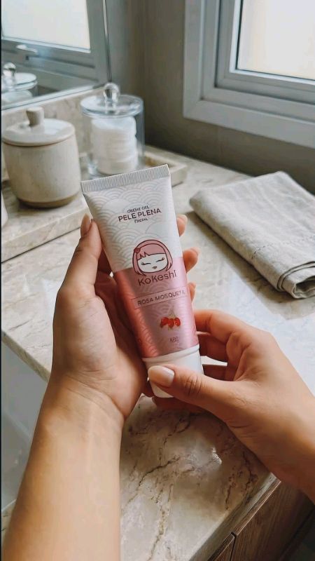 Creme Gel Hidratante Facial Pele Plena Kokeshi Rasa Mosqueta#creme #cremeemgel #cremekokeshi