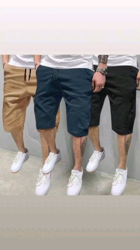 Kit bermuda sarja confortável e estilosa #ModaMasculina bom caimento e qualidade #LookCasual #sarja #bermudasarja #kitbermuda #shortsarja (Gerado IA)