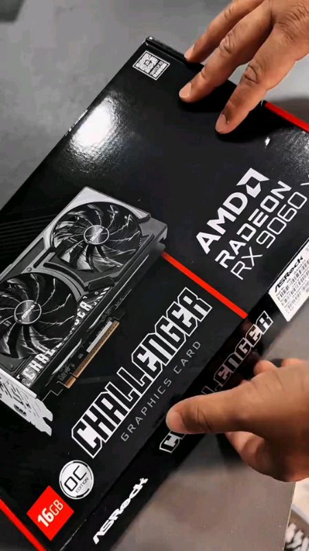 PLACA DE VIDEO GPU ASROCK AMD RADEON RX9060XT CHALENGER 16GB #PLACADEVIDEO#rx9060xt#amdradeon#chalenger#rx9060xtchalenger