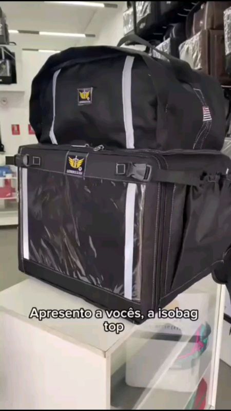 MOCHILA bag isobag  entregador térmica motoboy pizza lanche entregas isopor 45litros laminada#mochilamotoboy#mochilapizza#mochiladeentregas