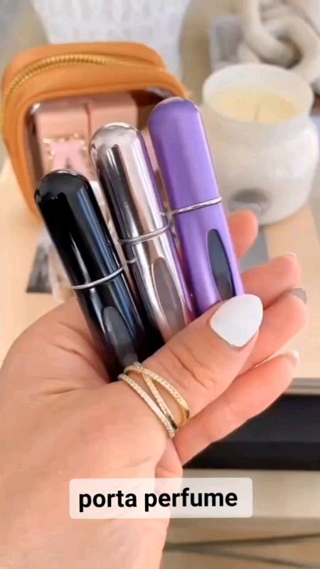 Leve seu perfume preferido em sua bolsa.#portaperfume #porta #perfume #fragancia #SuportePara