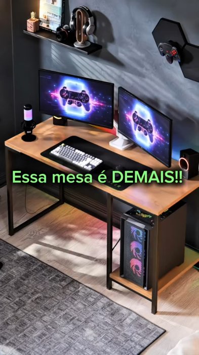 Mesa escrivaninha gamer #mesaescrivainha #mesagamer #decoracao #uteisemcasa