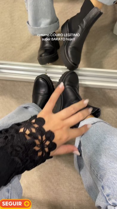 #coturno #bota #BotaFeminina Coturno Feminino de Couro Legítimo Solado Emborrachado Tratorado Estilo Coturno Bota Feminina Calçados Sapato de Inverno