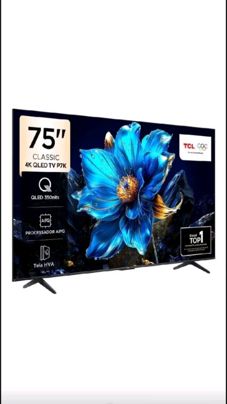 Smart TV 75" QLED 4K Ultra HD 75P7K  HDR10 + HDMI 2.1...#smarttv #tvsmart #tv75 #Tv75Polegadas #televisao #televisão #TVAndroid #tv4k #tvqled