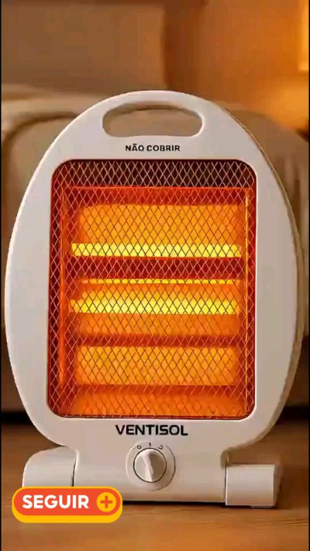 Aquecedor elétrico 800W quartzo 2 em 1 com 2 níveis de aquecimento AQ02I - Ventisol #aquecedorventisol #aquecedor #aquecedoreletrico
