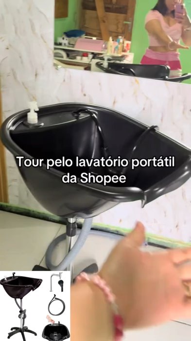 Lavatório de cabelo portátil #lavatorio #lavatoriodecabelo #portatil #salaodebeleza #salao #cabelo #progressiva