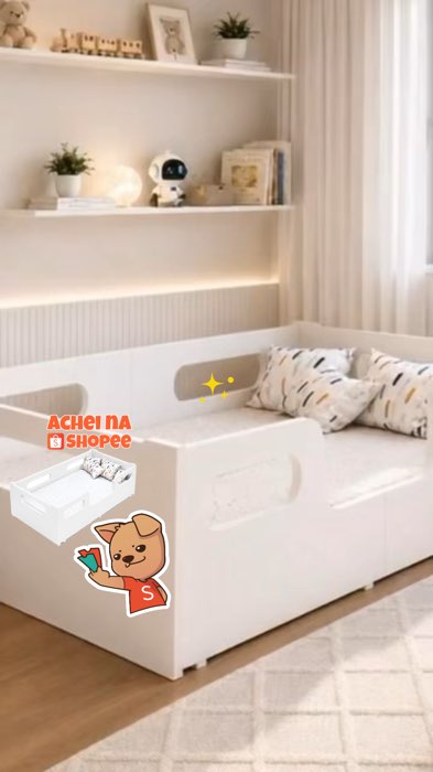 #publi #camainfantil #quartodossonhos #moveisinfantis #decoracaoinfantil #quartodecrianca #camacomgrade #segurancaparaospequenos #confortoinfantil #ma