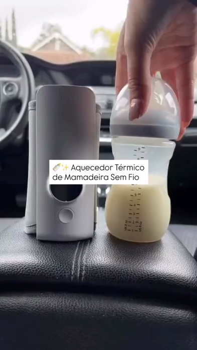 Aquecedor De Mamadeiras Sem Fio Para Leite De Bebê Pratico