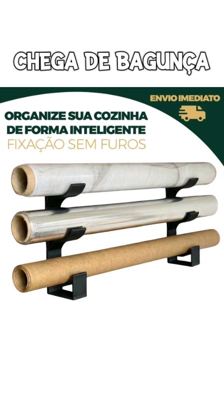 suporte papel alumínio, filme pvc e papel manteiga #suportepapelaluminio #suportefilmepvc #suportepapel #suporterolo #suporterolopapel #cozinha