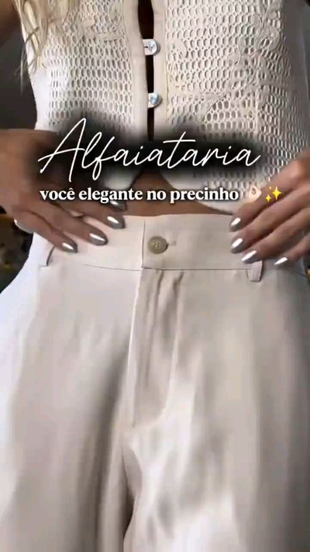 #calca #pantalona #alfaiataria #wideleg #feminina #elegante #confortavel #moda #tendencia #social #casual #look #versatil #estilo #sofisticado