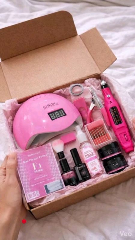 kit iniciante de unhas de gel #alogamento #manicure #unhasdegel