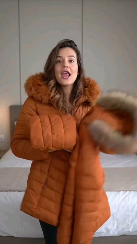 🧥 Virou favorita essa jaqueta bobojaco puffer feminina impermeável e peluciada pro frio #jaqueta #puffer #feminina #inverno #casaco