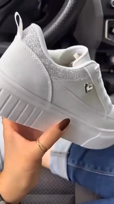 Sapatos de coração #tenis feminino