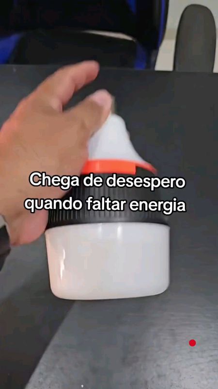 Lâmpada de Emergência LED 50W Bivolt - Dura 6h sem Energia, Portátil #lampada #energia #emergencia #seguranca #iluminacao