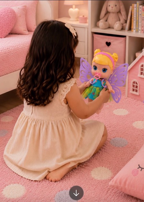 Boneca pra criança com asas de fada- mini fada #boneca #MiniFada #asas #brinquedo