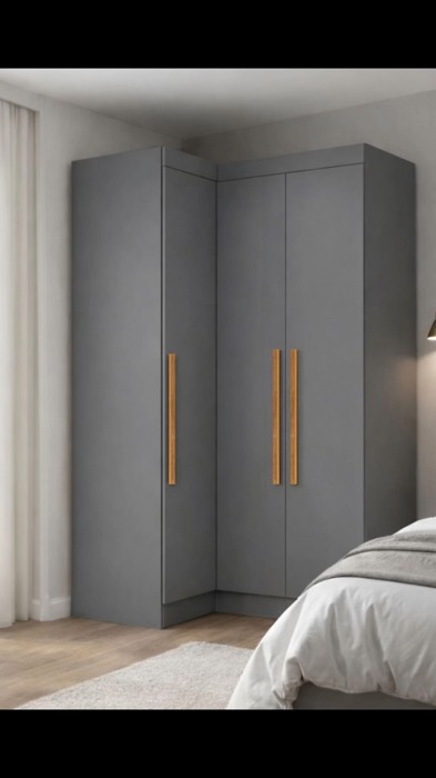 Guarda roupa solteiro modulado de canto para quarto #guardaroupasolteiro #guardaroupamodulado #guardaroupa