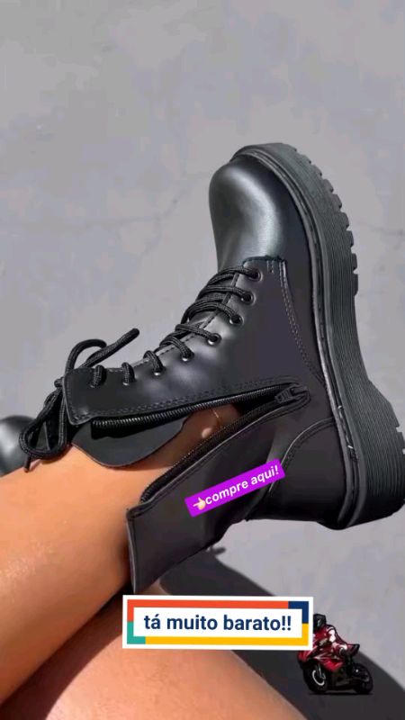 Bota coturno feminino!! já adiciona no carrinho 🛒 👈🏻 #bota #coturno #promo #compras #viral #oferta #review #viralizou #viral #shopee